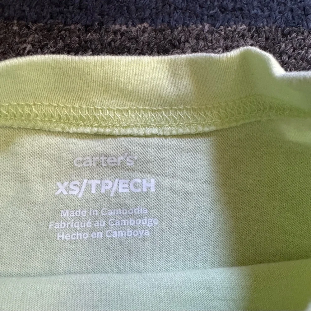 Carter’s Boys Chill Out Kids T-Shirt Light Green‎ Size XS